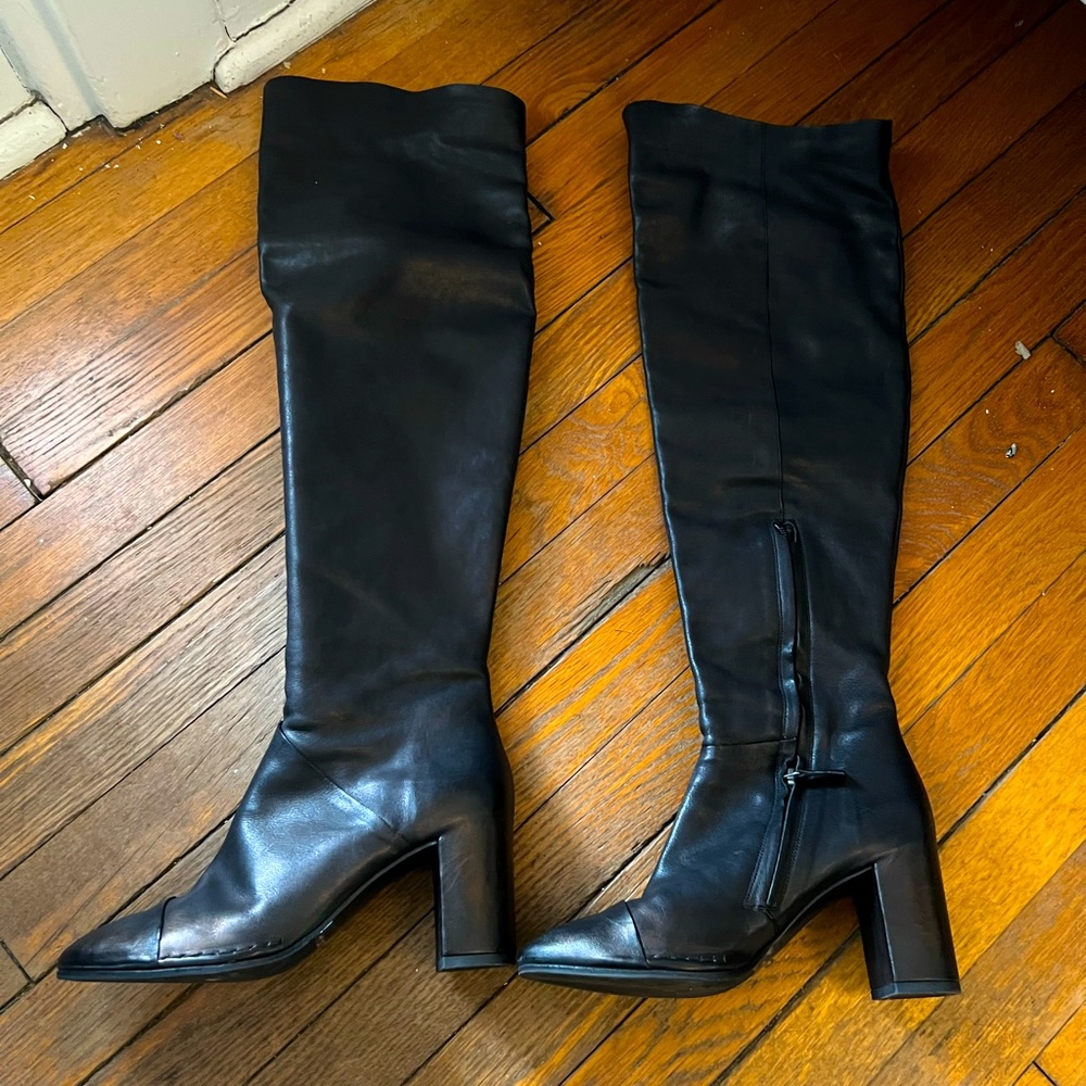 Roberto del Carlo Over the Knee Leather Boots